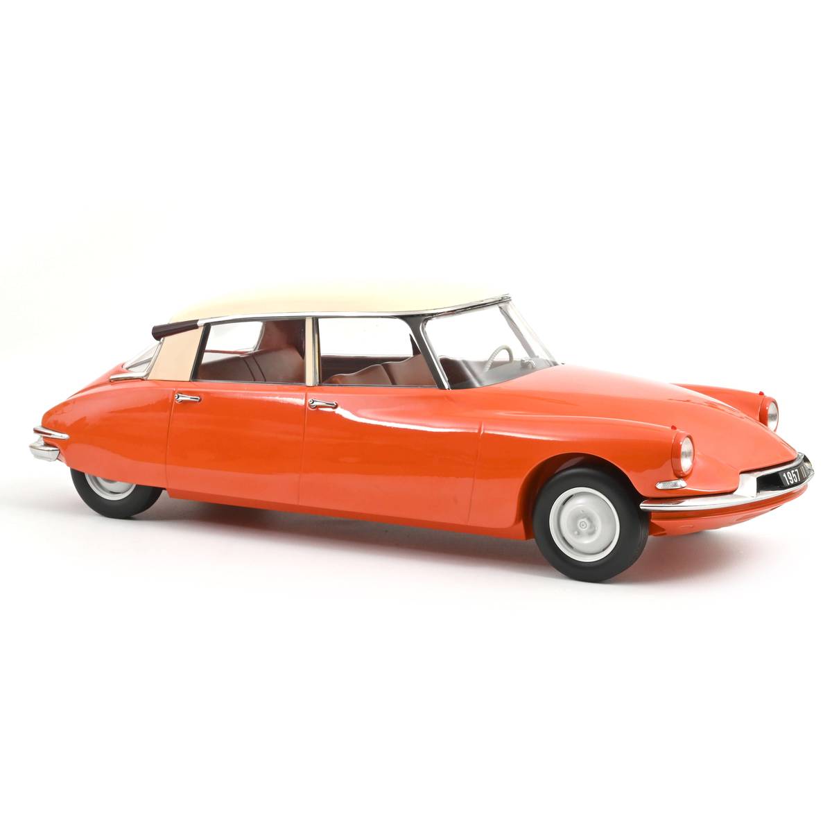 Norev 1/12 1957 Citroen ID 19 - Capucine Orange and Cream