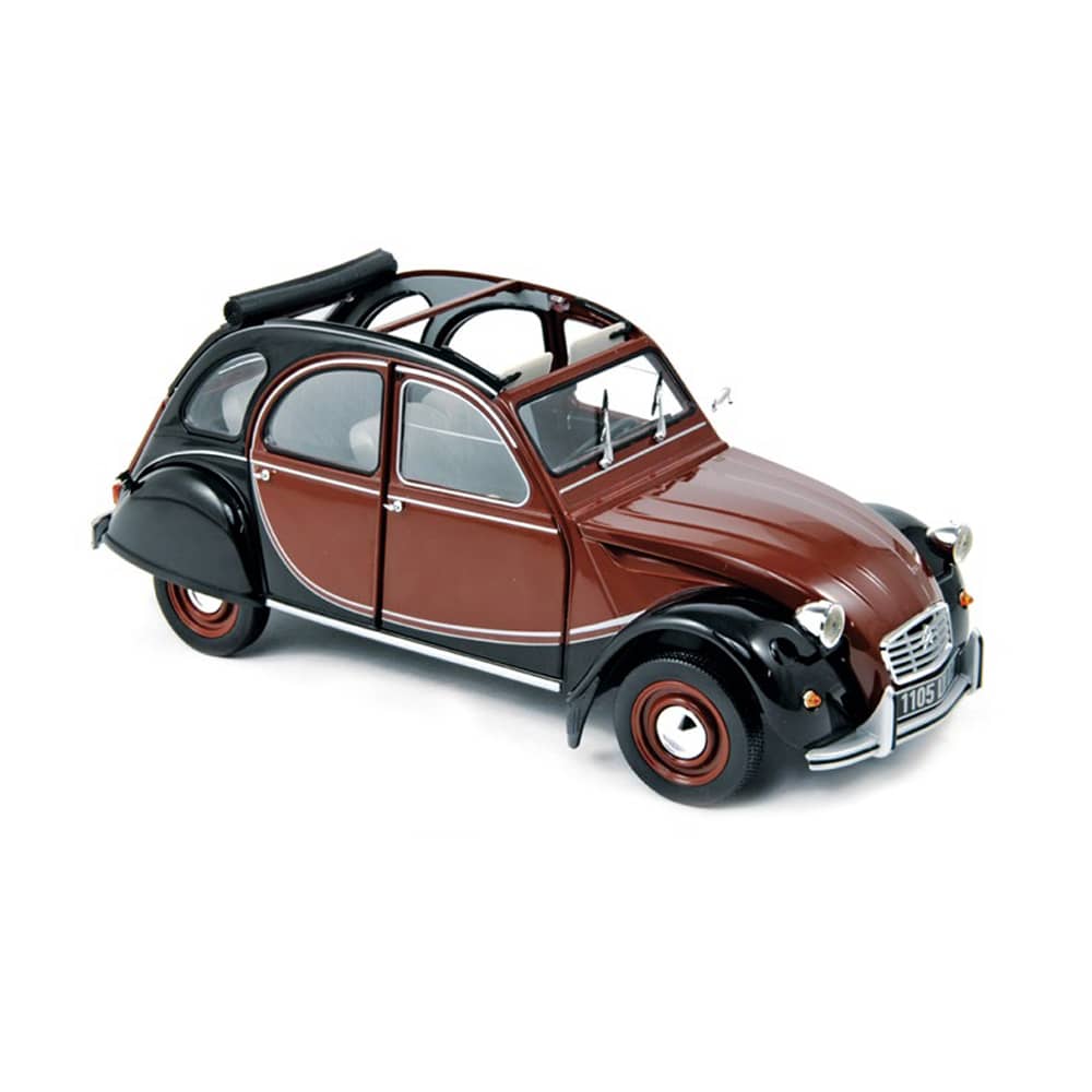 Norev 1/18 1982 Citroen 2CV Charleston Delage - Red and Black NV181510