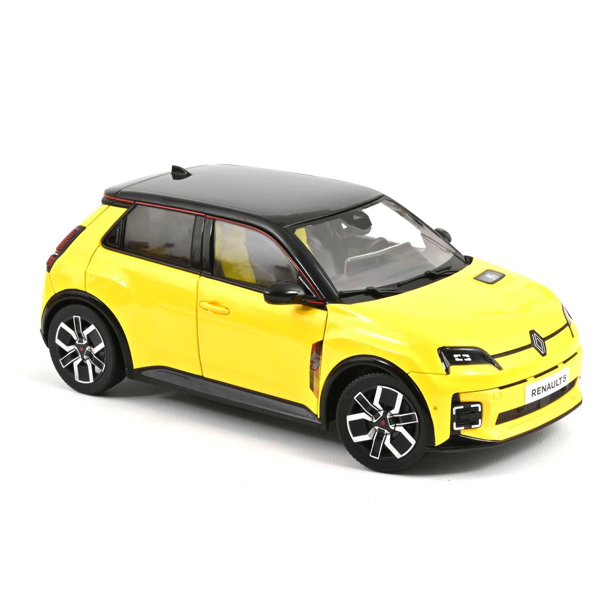 Norev 1/18 2024 Renault 5 E-Tech 100% Electric - Pop Yellow and Black