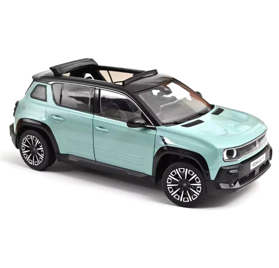 Norev 1/18 2025 Renault 4 E-Tech 100% Electric Hauts de France Green NV185520