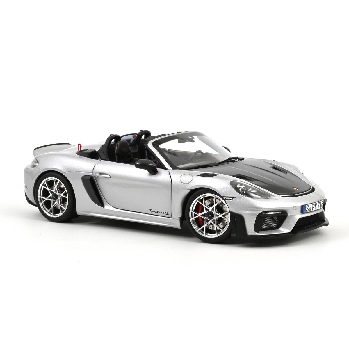 Norev 1/18 2023 Porsche 718 Spyder RS With Weissach Pack GT - Silver Metallic NV187270