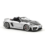 Norev 1/18 2023 Porsche 718 Spyder RS With Weissach Pack GT - Silver Metallic NV187270
