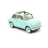 Norev 1/18 1968 Fiat 500 L Pastel Blue With Birth Pack