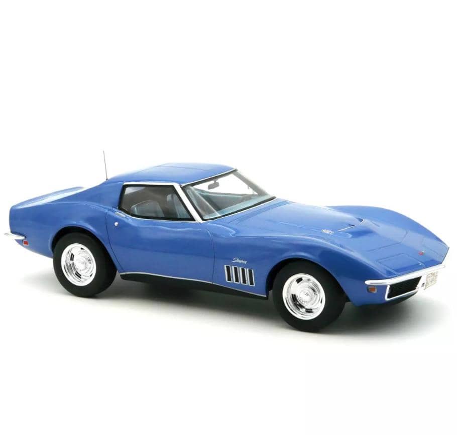 Norev 1/18 1969 Chevrolet Corvette Coupe - Le Mans Blue NV189034