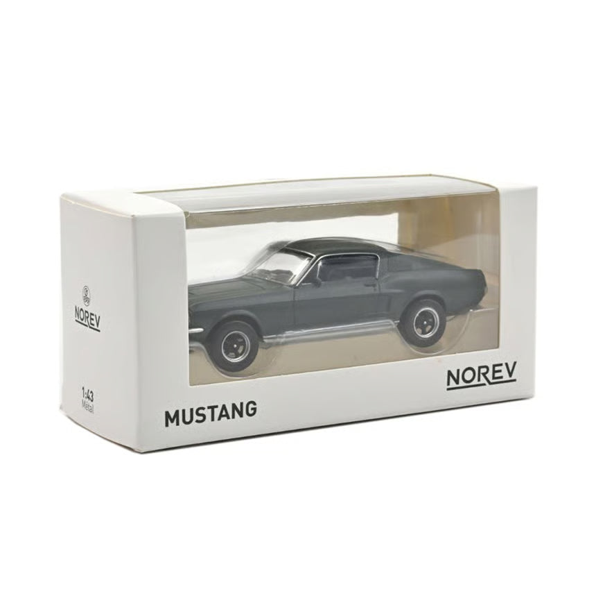 Norev Jet Car Die Cast Collectables - 1:43 1968 Ford Mustang Fastback - Satin Green metallic