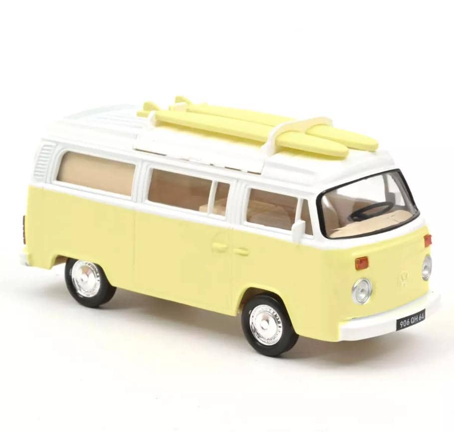 Norev 1/43 1973 VW Combi T2b Camper Van  - Pastel Yellow NV841109