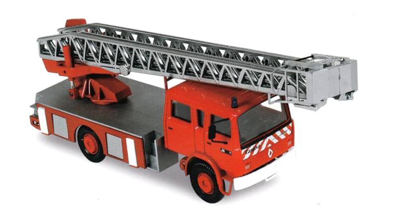 Norev Die Cast Collectables - 1:43 1981 Renault S170 Fire Engine