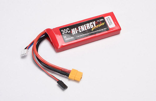 Hi-Energy 2S 1800mAh 30C RC/Servo Connector