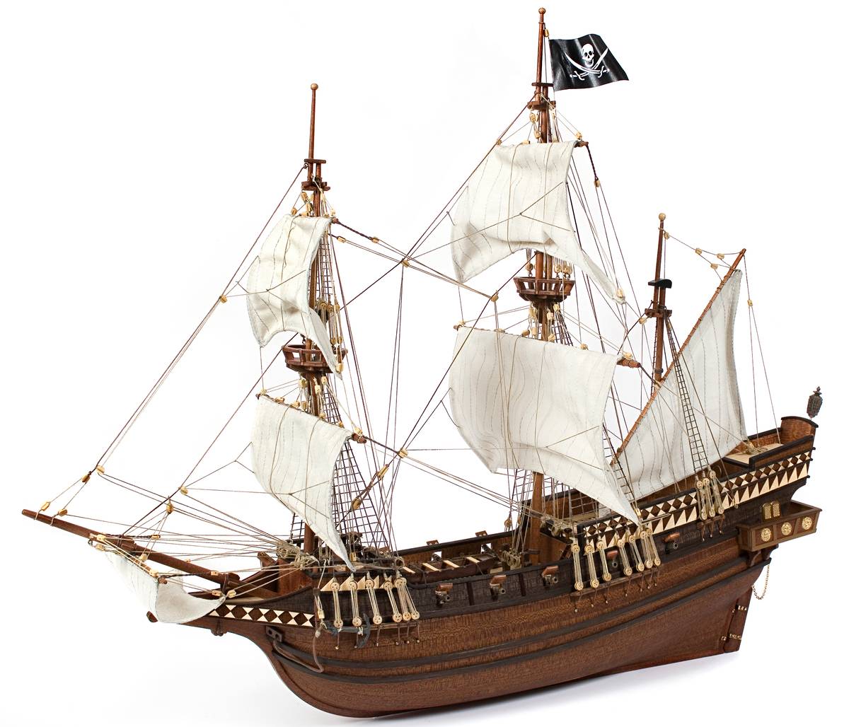 OcCre 1/100 Buccaneer Pirate Ship Wooden Boat Kit OC12002