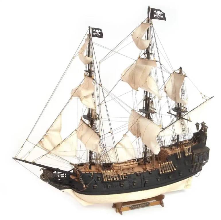 OcCre 1/75 The Black Swan Pirate Ship Wooden Boat Kit OC12012