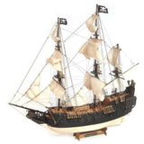 OcCre 1/75 The Black Swan Pirate Ship Wooden Boat Kit OC12012