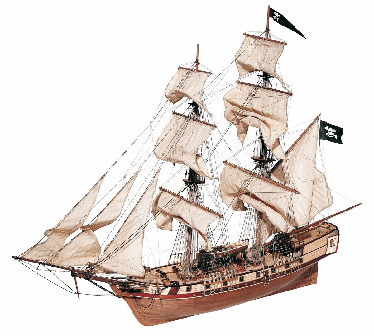 OcCre 1/80 Corsair Wooden Boat Kit OC13600