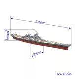 OcCre 1/200 USS Missouri BB-63 Wooden Boat Kit OC16002