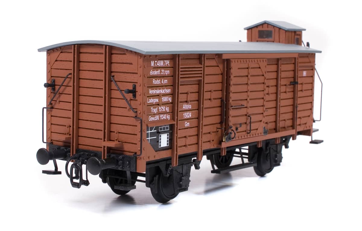 OcCre 1/32 Boxcar Wagon Wooden Model Kit OC56002