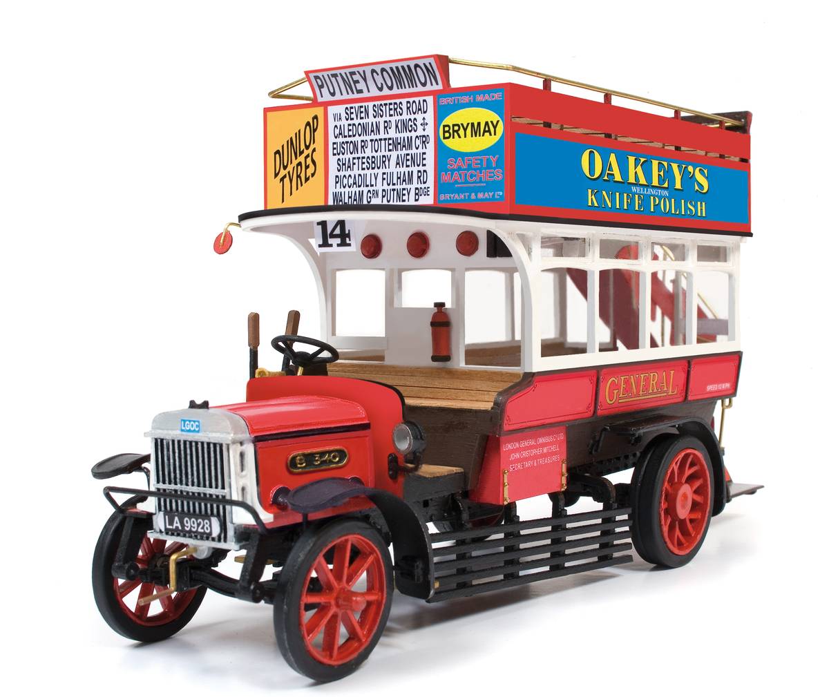 OcCre 1/24 AEC Bus B-type Wooden Model Kit OC57000