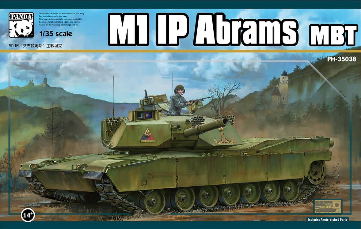 Panda Models 1/35 M1 IP Abrams MBT Model Kit