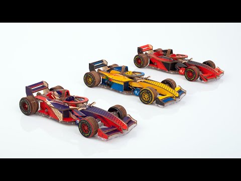 Viter Models Racer V3. Racing car model kit - 3D puzzle