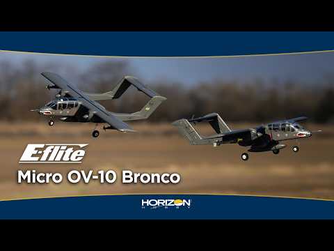 E-flite Micro OV-10 Bronco 645mm BNF Basic with AS3X and SAFE Select - Pre Order - Expected Late July/August