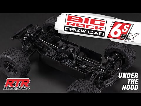 Arrma 1/7 BIG ROCK 6S 4X4 BLX Monster Truck RTR - Red