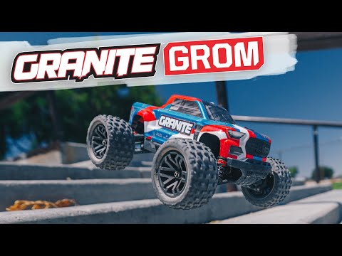 Arrma Granite GROM 4wd MT 1/18 RTR Mega with Lipo Batt/USB Charger - Red