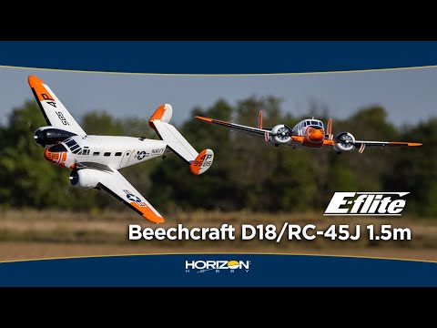 E-Flite Beechcraft D18/RC-45J 1.5m PNP - Pre Order - Expected March
