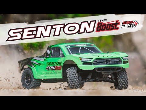 Arrma Senton Boost 4X2 550 Mega 1/10 2WD SC NO BATTERY OR CHARGER - Green