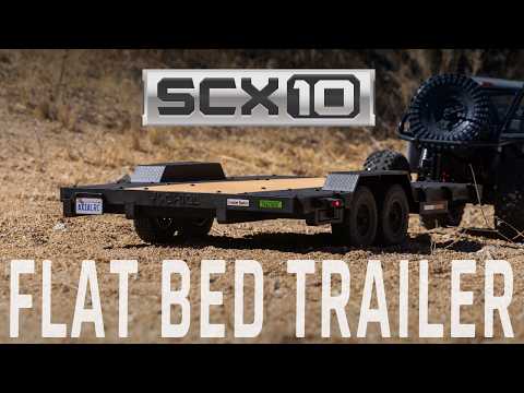 Axial 1/10 SCX10 Flat Bed Vehicle Trailer - Pre Order - Expected late August