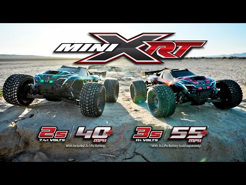 Mini XRT VXL-3S 4WD RTR Race Truck Red (+ TQi 2-ch VXL-3S 2S LiPo USB-C Charger Clipless Body)