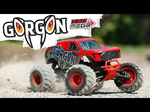 ARRMA 1/10 GORGON 2WD RTA Kit Brushed Monster Truck with Battery & USB Charger