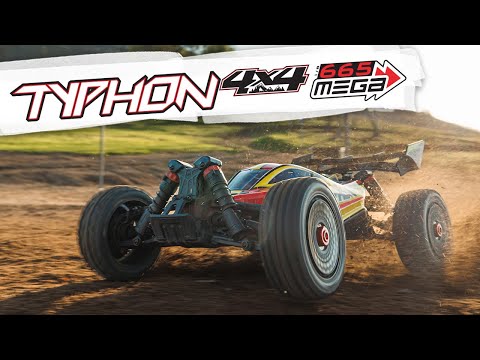 Arrma 1/8 TYPHON MEGA 665 4X4 RTR Buggy Red