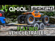 Axial SCX24 Flat Bed Vehicle Trailer with LED Taillights -1/24th