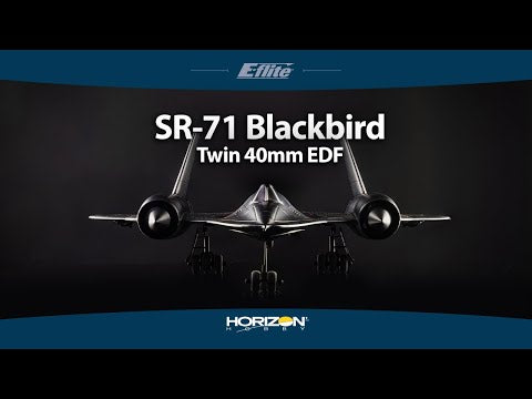 E-Flite SR-71 Blackbird Twin 40mm EDF BNF Basic with SAFE Select