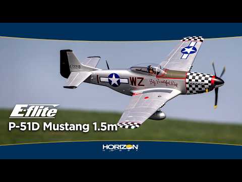EFlite P-51D Mustang "Big Beautiful Doll" 1.5m BNF Basic with AS3X+ - Pre Order - Expected December