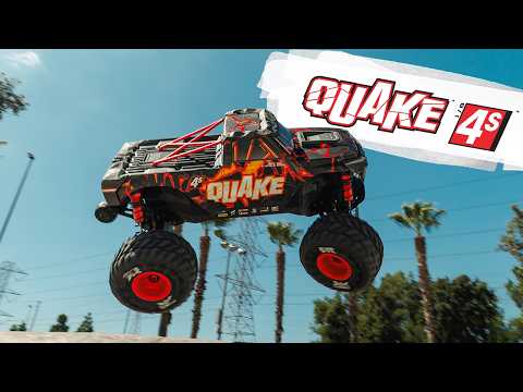 ARRMA 1/8 QUAKE 4S DSC 4X4 RTR Monster Truck - White/Blue - Pre Order - Expected early January 2027