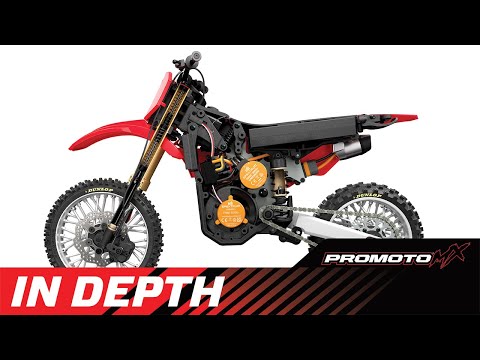 Losi 1/4 Promoto-MX Motorcycle Pre Built - FXR - Requires Battery and Charger - LOS06000T1 - RED