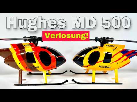 FliteZone Hughes MD500E - Yellow -Ready To Fly - FOR PRE ORDER - EXPECTED MAY