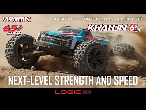 Arrma 1/8 KRATON 6S V6 4X4 BLX Speed Monster Truck RTR - Pink