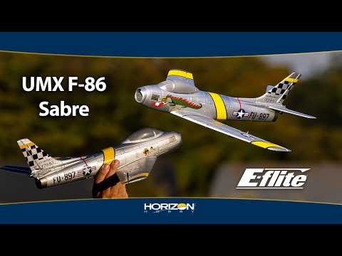 Eflite UMX F-86 Sabre 30mm EDF Jet BNF Basic with AS3X and SAFE Select