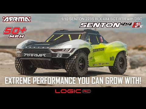 ARRMA 1/10 SENTON 223S BLX 4X4 SCT RTR with DSC Blue/Purple