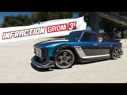 ARRMA 1/12 INFRACTION GROM 3S BLX 4X4 RTR with Batt/Charg - Yellopw/Black - Pre Order - Expected late October