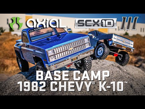 Axial 1/10 SCX10 III Base Camp 1982 Chevy K10 4X4 - Ready to Run - Black- PRE ORDER ONLY - DUE MID AUGUST