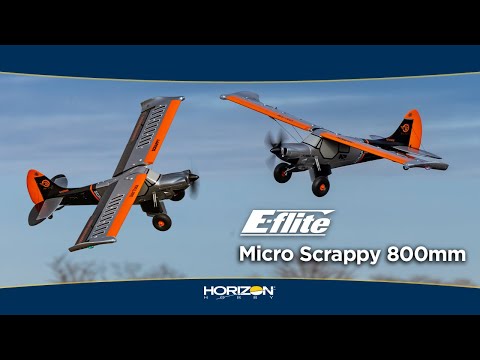 E-Flite Micro Scrappy 800mm BNF Basic with AS3X and SAFE Select - PRE ORDER ONLY - EXPECTED LATE AUGUST