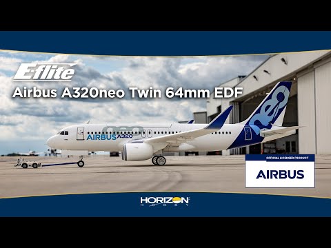 E-Flite Airbus A320neo Twin 64mm EDF BNF Basic w/AS3X+ SAFE - White Finish - FOR PRE ORDER - EXPECTED SEPTEMBER (Copy) (Copy)