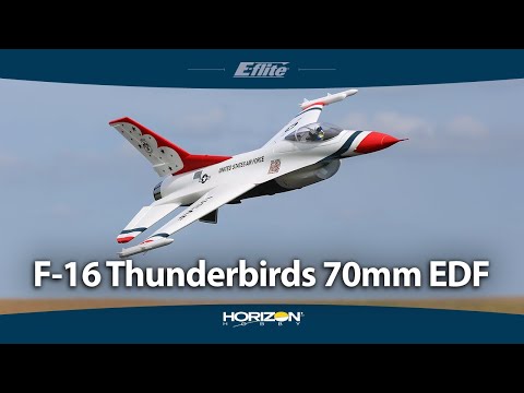 E-Flite F-16 Thunderbirds 70mm EDF Jet BNF Basic with AS3X and SAFE