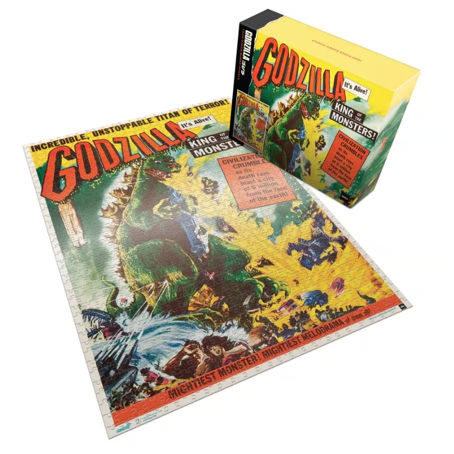 Super7 1000pc Godzilla King of the Monsters Puzzle (U.S. release one sheet poster) PZGZKOM01
