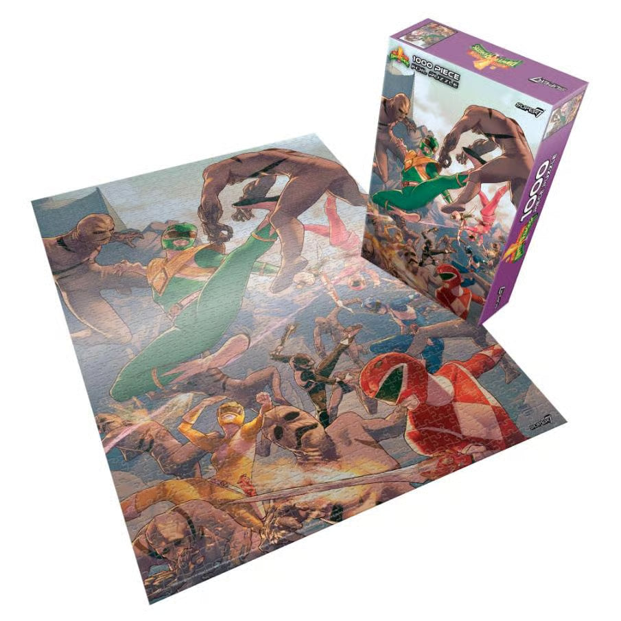 Super7 1000pc Power Rangers Grouped Puzzle PZPOWRW01-01