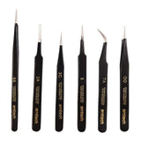 Amtech R0384 6 Piece coated tweezer set