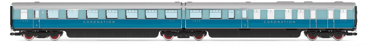 Hornby LNER Coronation Open Third & Kitchen Third Articulated Coach Pack - Era 3 R40225