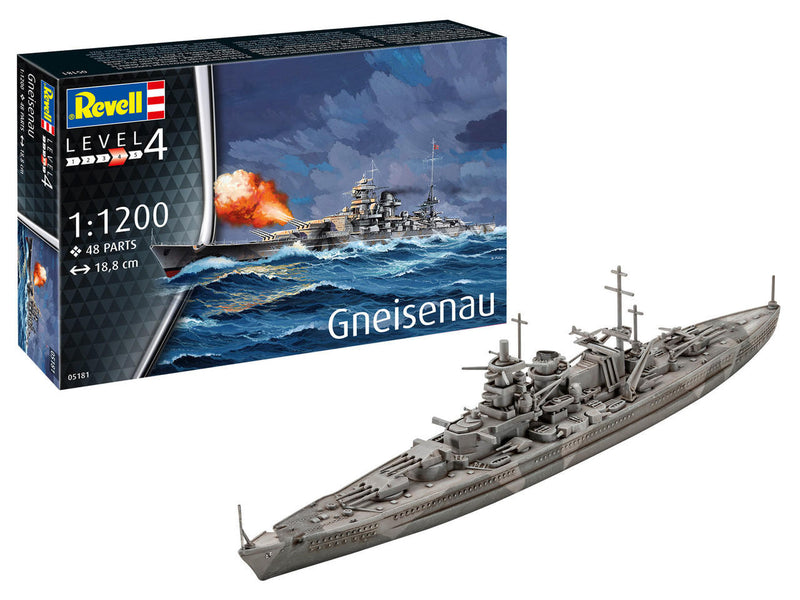 Revell 1:200 German Battleship Gneisenau Kit 05181