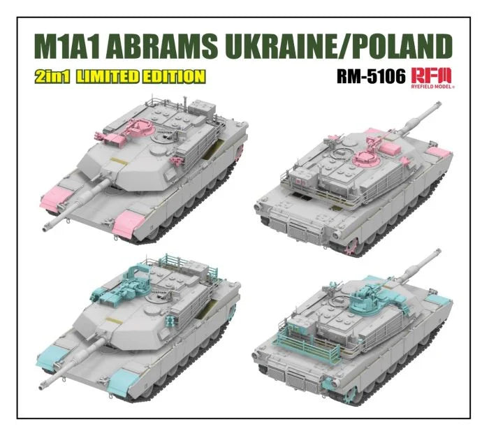 Ryefield Models 1/35 M1A1 Abrams Ukraine/Poland kit RM5106